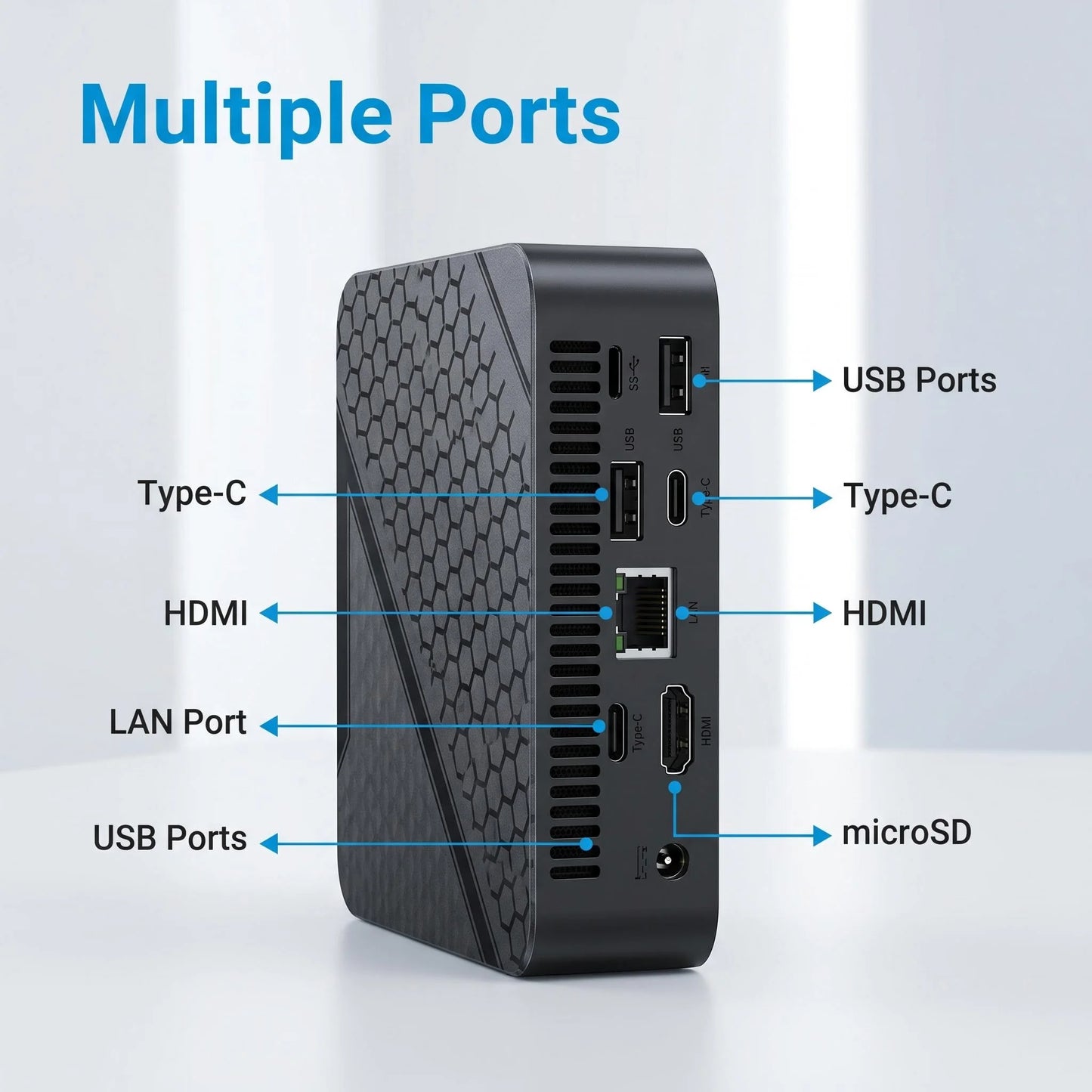 2026 Intel Core I9-8950HK Gaming Mini PC 16GB RAM 1TB/2TB SSD 4K WiFi6 BT5.2 Compact Mini Desktop Computer For Office Gaming