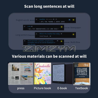 A26S Scan Translation Pen Exam Reader Voice Language Translator Device with Touchscreen WiFi/Offline Function번역펜