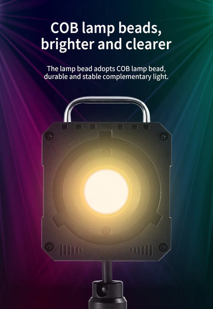 MIAOTU ZU-80 MINI Photography Light LED Live COB Fill light 2700-7500K Professional Video Portable Lampshade Mini Bowens Mount