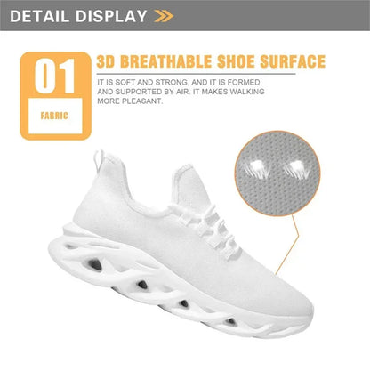 3D Doctor Nurse Dentist Print Flat Shoes Personality Gradient Bear Pattern Sneakers Breathable Lightweight Winter Lace-Up Shoes