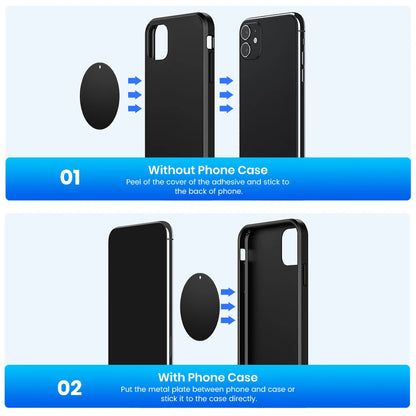 TOPK MagneticCarPhoneHolder Mount - Enhanced Version Strong Magnet 360° RotationHigh/LowTempResistant with Improved Adhesion