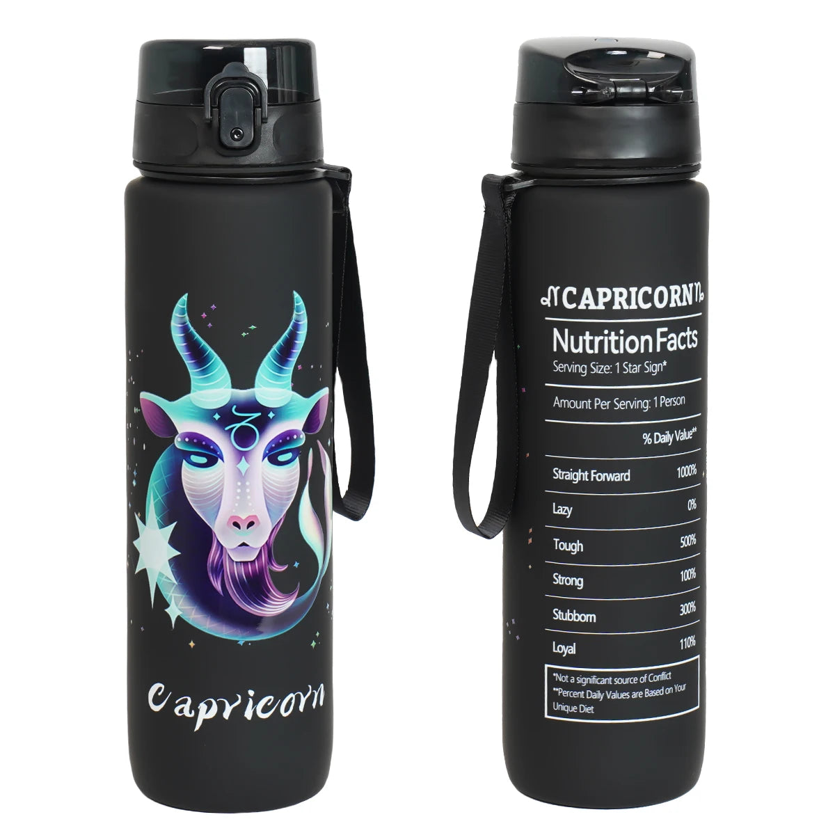 12 zodiac Aquarius 1L outdoor activity leak-proof plastic cup portable water bottle birthday gift holiday gift