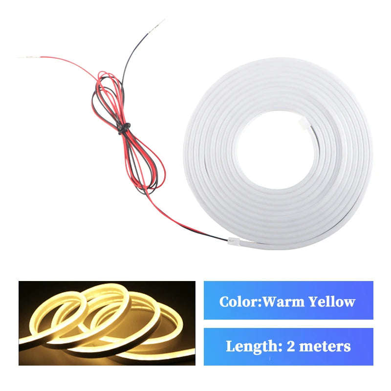 LED Trunk Lighting Lights Dynamic Flowing Flexible Light Strip On/Off Scanning Atmosphere Lamp Waterproof for Car Accessories