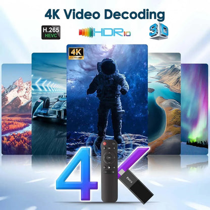 TVR3 HDMI TV Stick Android 15 2.4G&5G Dual Wi-Fi Allwinner H313 1G 8G Quad Core Smart TV Box Streaming Media Player Set-top Box