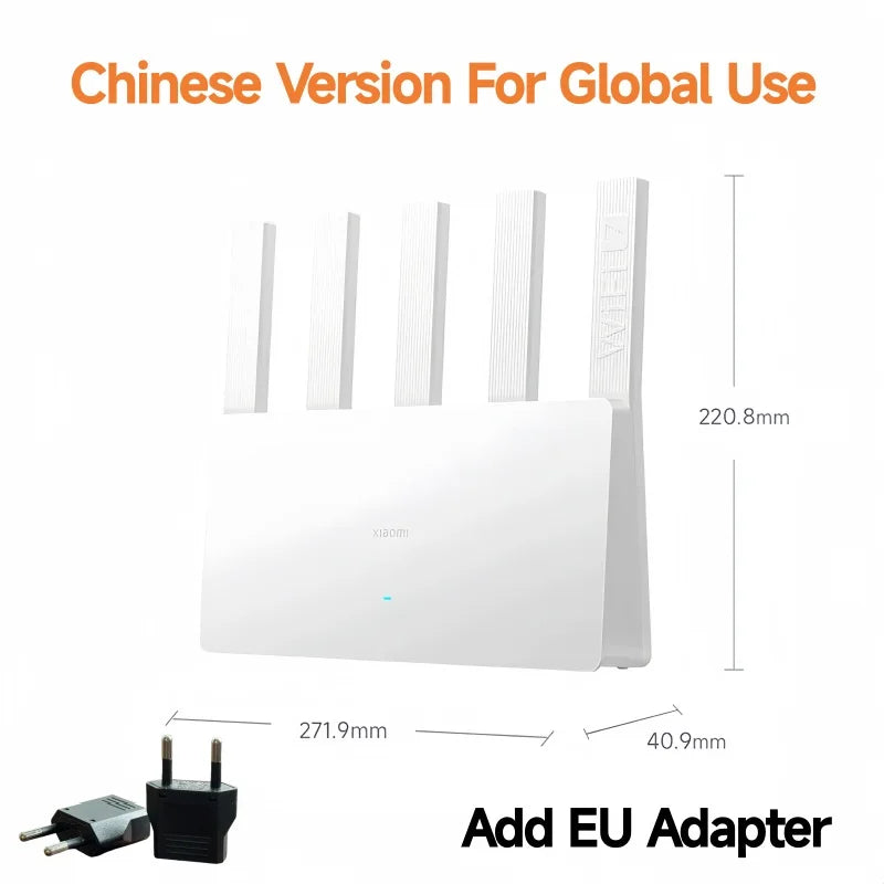 Xiaomi BE5000 Router Wi-Fi 7 Dual-Band Mesh System 2.4/5GHz with 2.5G Port IPTV Support OFDMA Signal Boost for Home or Gaming