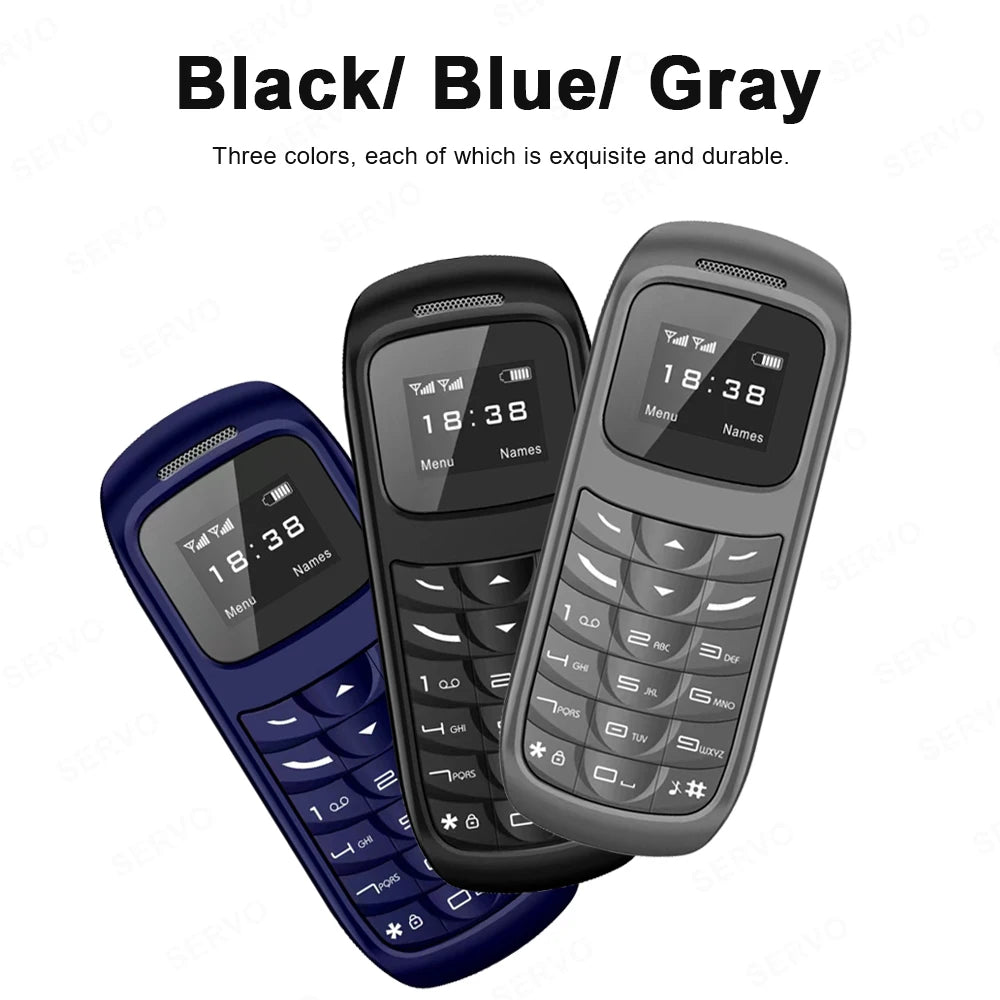 SERVO BM70 Mini Mobile Phone 2SIM Standby Bluetooth Dialer Call Recording Magic Voice MP3 Player Blacklist Small Cheap Cellphone