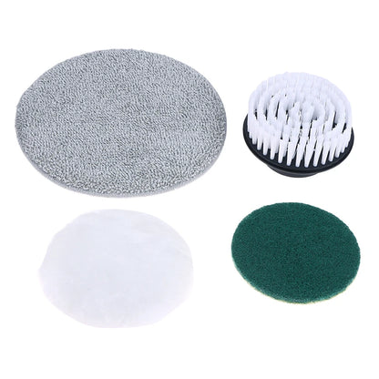 Electric Scrubber Brush Replacement Heads 4Pcs Set For Handheld Cleaning Tool Bathtub Kitchen Sink Floor Surface Pads
