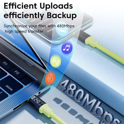 PD 240W Fast Charging USB Type-C to Type-C Cable for Huawei, Xiaomi, Samsung, OPPO, VIVO