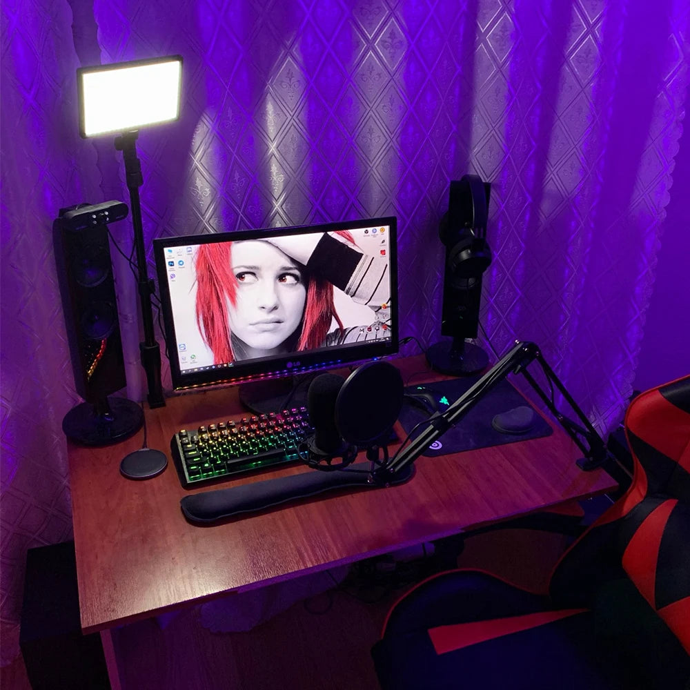 Video Led Light Photography Selfie Dimmable Video Fill Light for Photo Studio Live Stream Fill Lamp for Tiktok Youtube