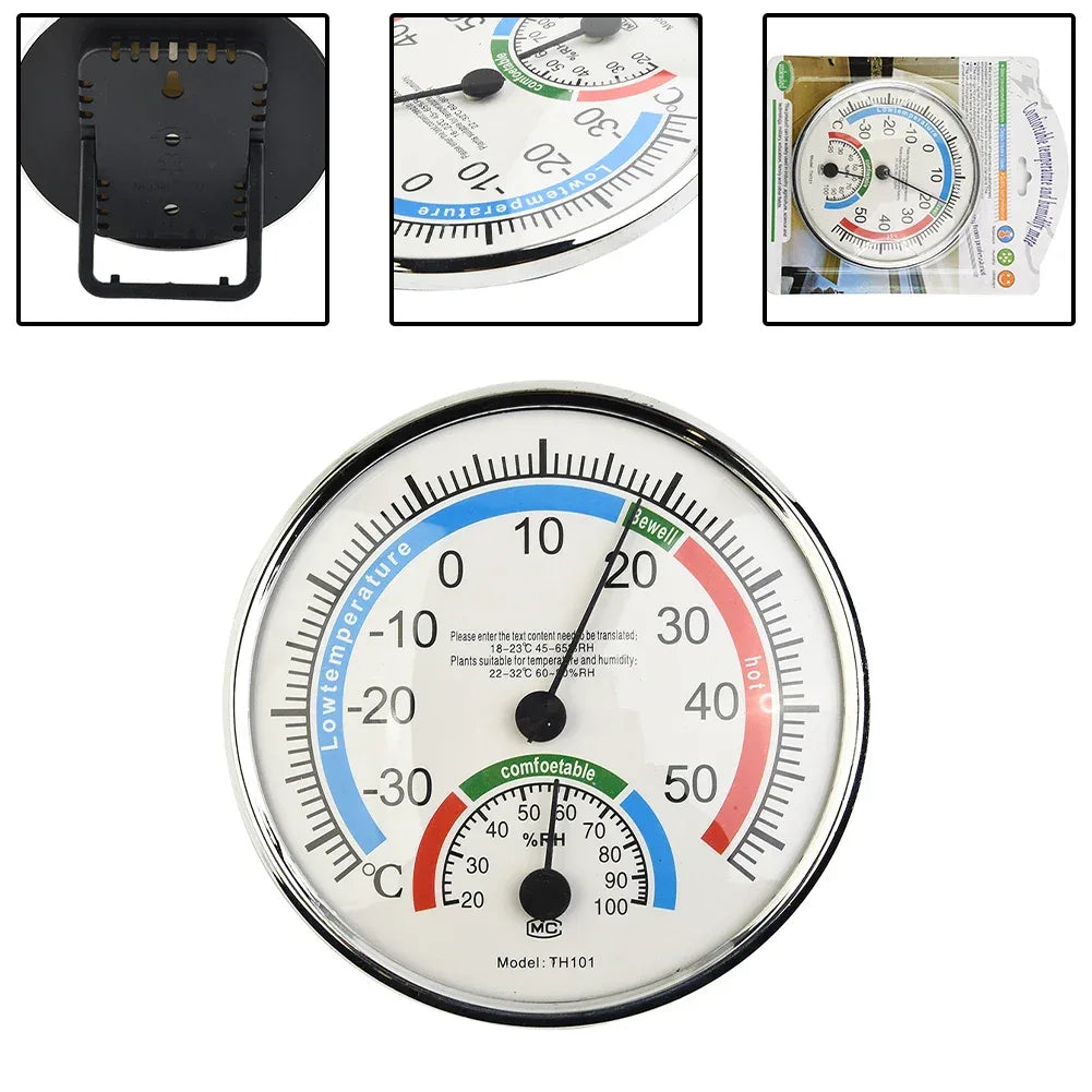Thermometer Hygrometer Thermo Analog Humidity Temperature Meter Indoor Outdoor Climate Control Garden Thermometer