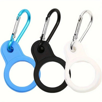 Portable Outdoor Carabiner Silicone Water Bottle Buckle Sports Bottle Buckle Kettle Clip Hook Tool Silicon Cup Holder
