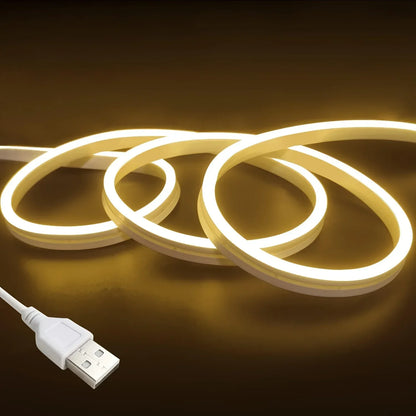 Neon LED Light Strip Smart Touch Sensor Switch Dimmable Neon Sign Flexible Led Ribbon Waterproof Rope Tube Lamp Backlight Decor