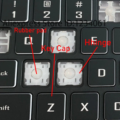 Original Replacement Keycap Key Cap Scissor Clip Hinge Air cushion Rubber pad Button For Notebook Laptop Keyboard Accessories
