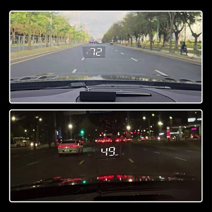 XIAOMI New HUD Head Up Display Digital New In-vehicle Speedometer Speed Mete GPS Compass Multifunctional Car Windshield Project
