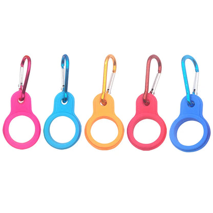Silicone Kettle Hanging Buckle Carabiner Sports Water Bottle Holder Outdoor Camping Portable Water Bottle Hook Backpack Hanger