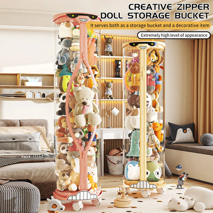 Extra Large Toy Storage Bucket Organize Home Plush Toys Neatly Sunglasses Smiley Design Top Can Place Figurines