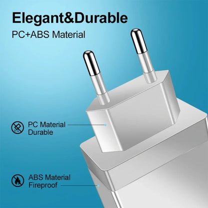 Fast 4 USB Charger Quick Charge 3.1A QC 3.0 For Xiaomi iPhone 14 13 Samsung Tablet Mobile EU Plug Fast Charging Charger Adapter