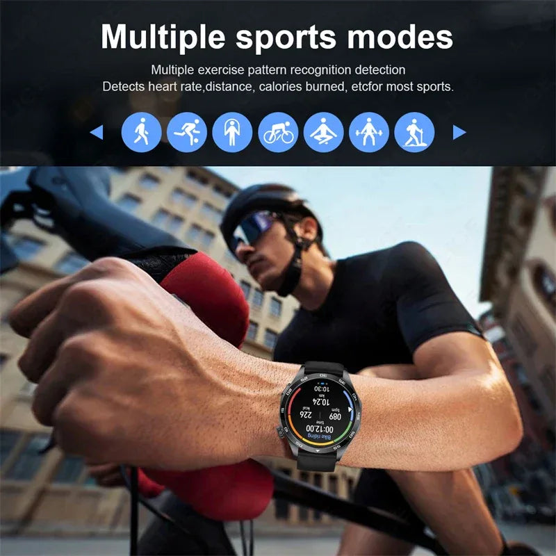 2025 New Blood Pressure Smart Watch Men ECG Monitoring Heart Rate Monitor Women Smartwatch BT Call Fitness Tracker Sport Watches
