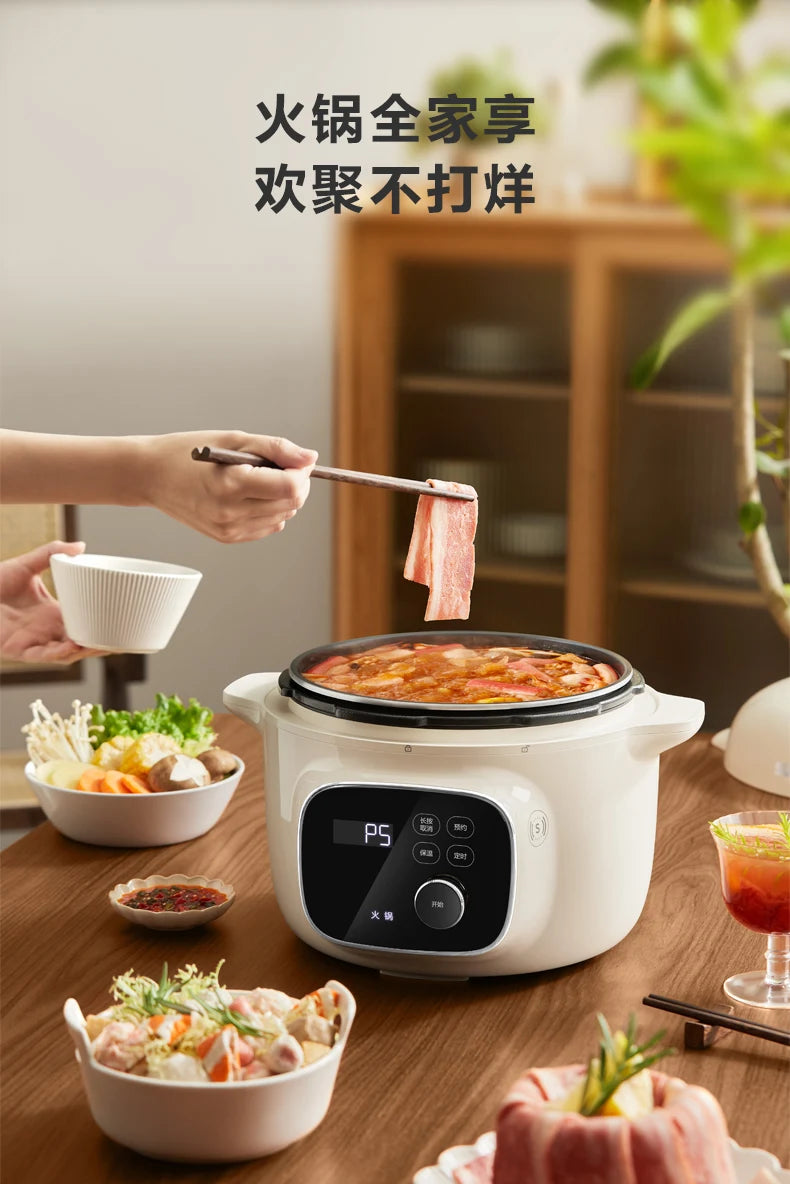 Electric Pressure Cooker 220V Home 4L Capacity Multifunctional Smart Rice Cooker Automatic multicooker 압력밥솥 طنجرة الضغط