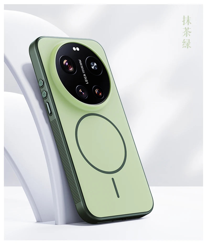 For Xiaomi Mi 17 Ultra Case Hard Silicone Skin Magnetic Wireless Charging Protective Back Cover For Xiaomi Mi 17 17Ultra hell