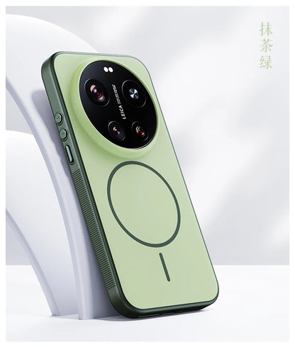 For Xiaomi Mi 17 Ultra Case Hard Silicone Skin Magnetic Wireless Charging Protective Back Cover For Xiaomi Mi 17 17Ultra hell