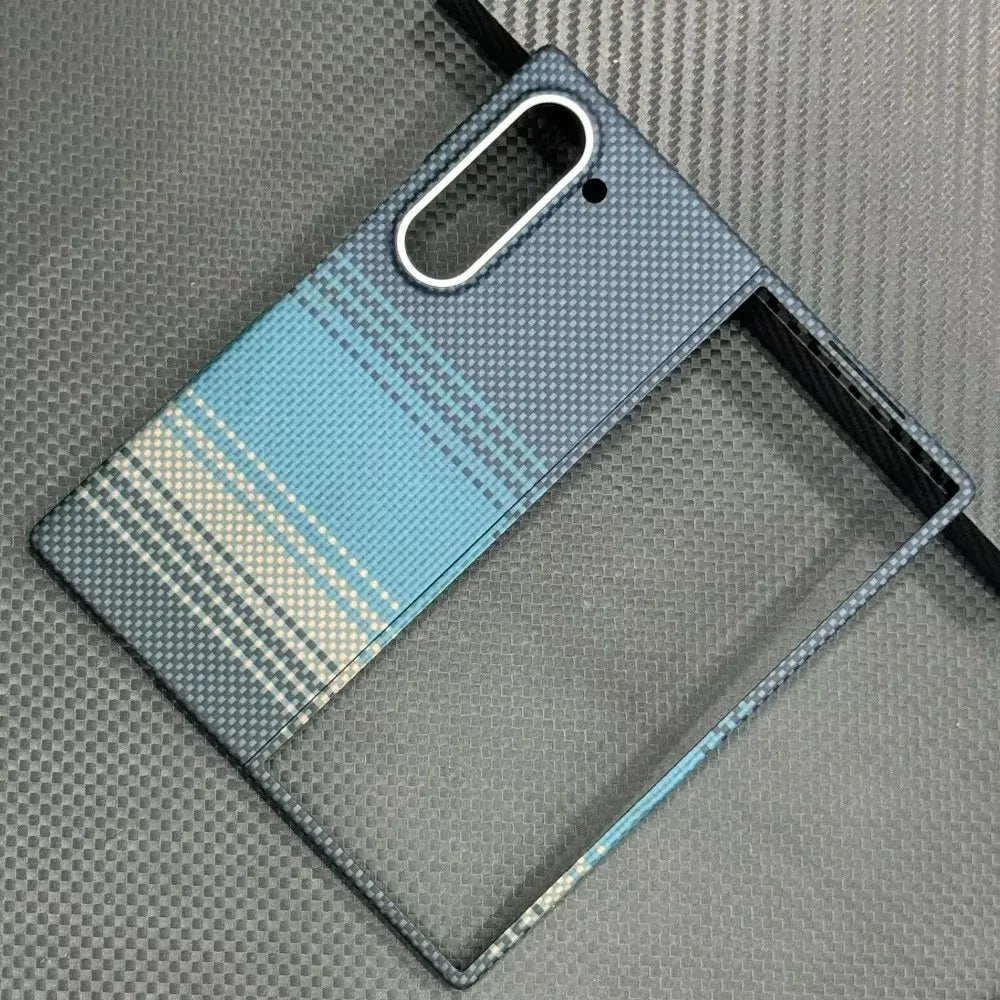 For Magsafe Magnetic Case For Samsung Galaxy Z Fold 6 Fold 7 5G Aramid Carbon Fiber Ultra-Thin Cover for Galaxy Z Fold 5 4 Case