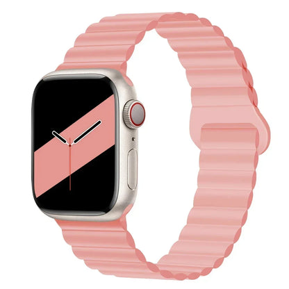 NEW Original Liquid Silicone Magnetic bands for Apple watch band Ultra 2 Series 9 SE iwatch 42mm 44mm 45mm 49mm 38mm 40mm 41mm
