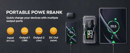 Yaber 4000A Car Jump Starter Power Bank Portable Car Battery Emergency Boosters Starting Device Car Starter 2025