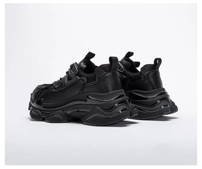 CH 2023 Women's Shoes Summer New Thick Sole Casual Sports Shoes Women's Lightweight Versatile Lace up Dad's Shoes