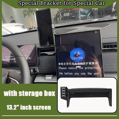 Mobile Phone Holder for Jaecoo J7 2025 2024 2023 13.2" Screen Base Car Wireless Charger Stand Gravity Mount Auto Accessories