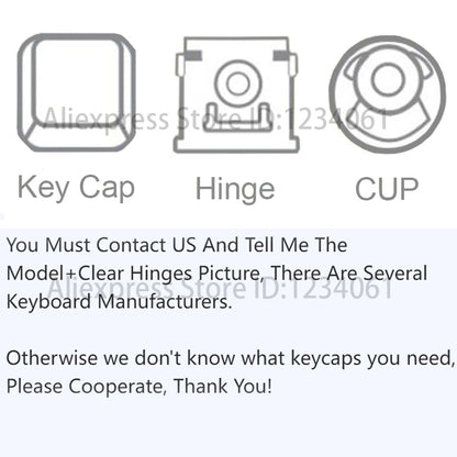 Original Replacement Keycap Key Cap Scissor Clip Hinge Air cushion Rubber pad Button For Notebook Laptop Keyboard Accessories