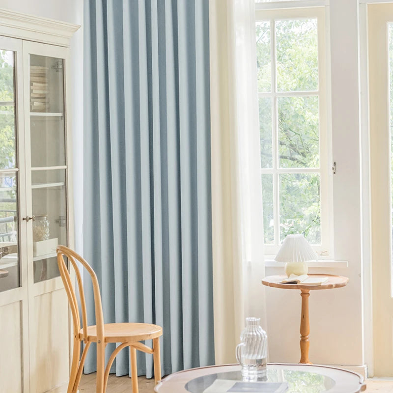 Minimalist Children's Room Drapes Large Area Bedroom Blackout Curtain Home Balcony Bay Window Curtains Modern Living Room Drape