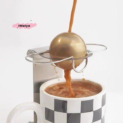 Stainless Steel Espresso Chilling Ball - Quick Cooling Ball for Espresso Machines Essential Accessory for Baristas Coffee Lovers