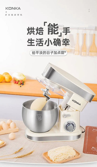 1500W stand Chef Machine mixer Multifunctional  Commercial Mixer Dough Mixer Household Small Automatic New electric blender 220V