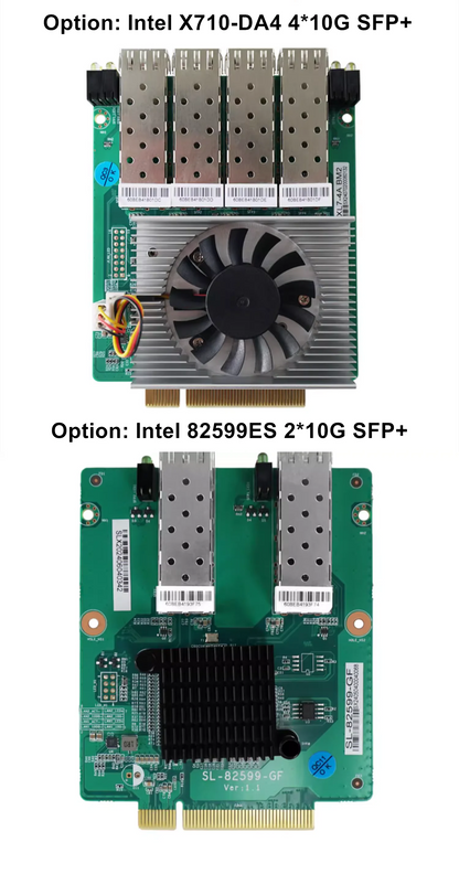 Topton 1U Rack Mini PC 2x10G SFP+ 4x i226-V 2.5G Intel i3-N305 N150 DDR5 mSATA Network Router Server Firewall Appliance AES-NI