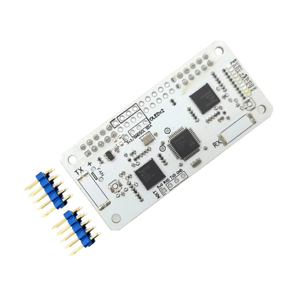 jumbospot White MMDVM HS Dual Hat Duplex RX TX UHF VHF Hotspot Board With Oled Display And Case For Raspberry Pi