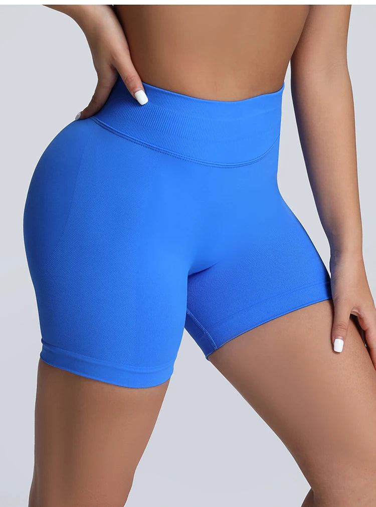 Impact Shorts Women High Waist Hip Lifting Yoga Short Fitness Seamless Elastic Workout Wear Woman Yoga Shorts Gym Female