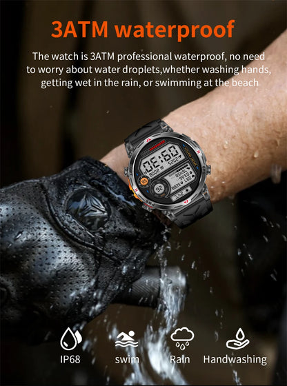 2025 New Professional GPS Sports Smart Watch Outdoor RIDE Run GPS track Swim Watchs Compass Altimeter 5ATM Sports Bracelets Men