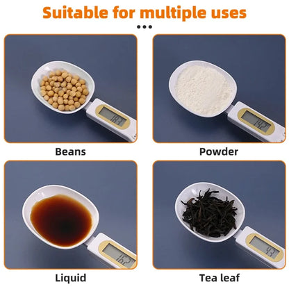 Weighing Spoon Scale Home Kitchen Tools Electronic Measuring Coffee Food Flour Powder Baking LCD Digital Measurement Adjustable
