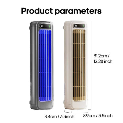 KINSCOTER Desktop Air Conditioner Fan No Drilling 3 Speeds Cooling Rechargeable Wall Mount Fan Silent for Home Kitchen Bathroom