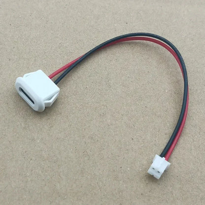 2Pin 4Pin USB Type C Connector Jack Female With card buckle 3A High Current Charging Jack Port USB-C Charger Plug Socket 2P 4P