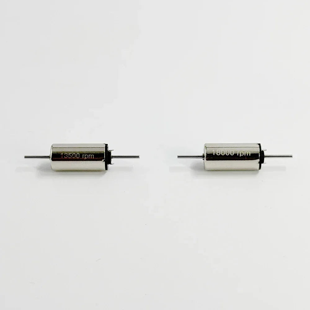 Mini 0816 Dual Axis 8mm Micro Motor DC 12 Volt 13500RPM/18000RPM Hollow Cups High Speed Strong Magnetic 1mm Diameter Shaft