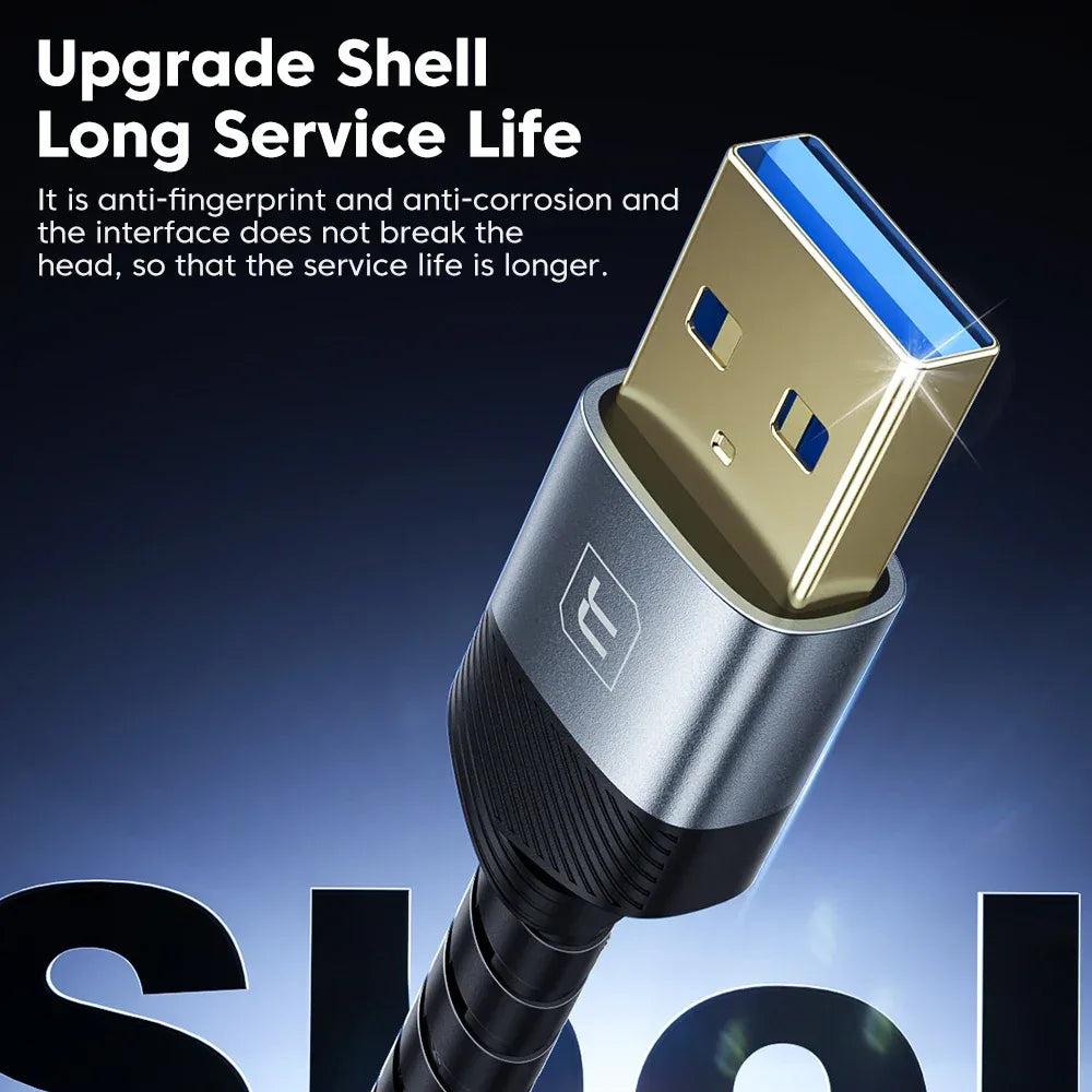 Toocki USB3.0 Extension Cable Male to Female Hi-Speed Transmission Data Cable for PC Laptop TV Xbox USB Extender Cord