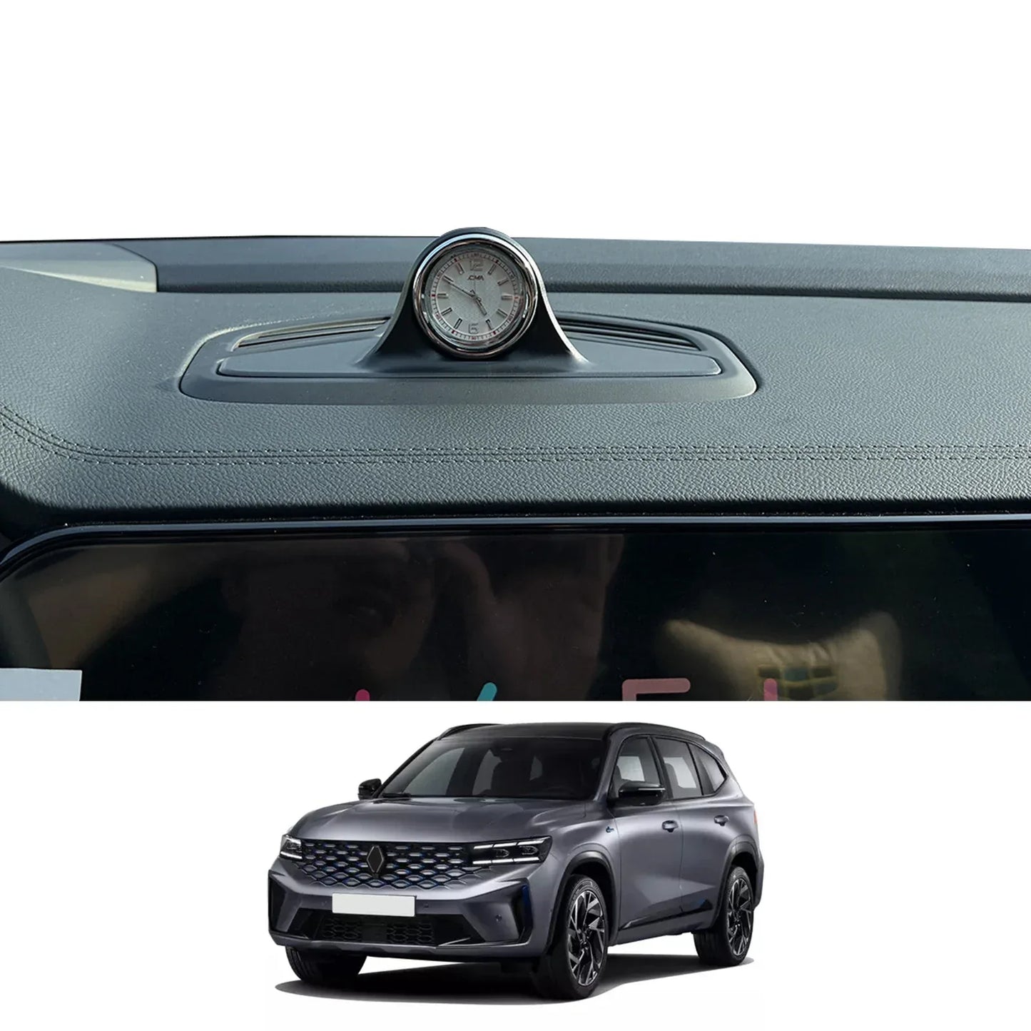 for Renault Grand Koleos 2024 2025 Dashboard Clock Center Console  Electronic Quartz Clock Accessories