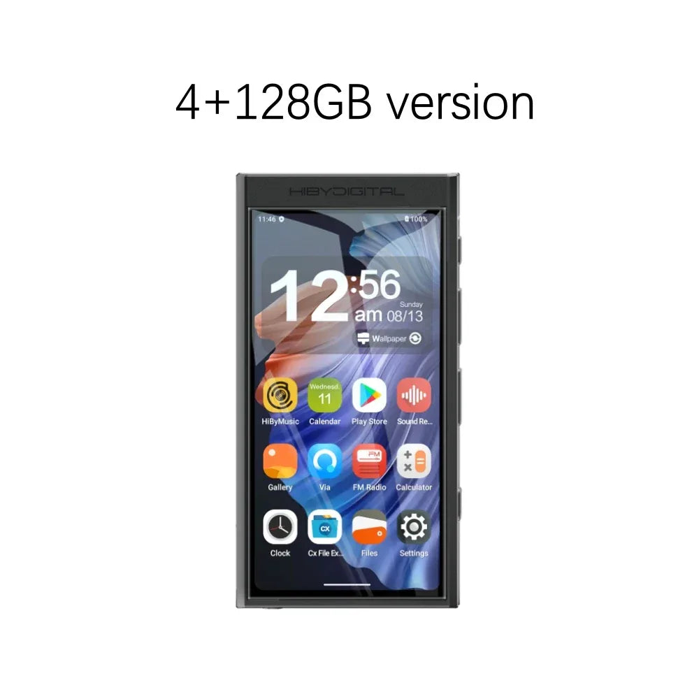 HiBy Digital M300 Android 13 Music Player MP3 HiFi Audio Bluetooth WiFi DSD256 FM Radio Dual Mic Built-in Speaker IPS 29hr 128GB