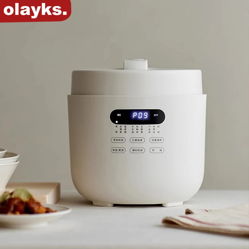 Olayks Electric Pressure Cooker 5L Non-Stick Liner 70KPa Multi Rice Cooker For 5-6 Person Home Appliances OLK-50D1