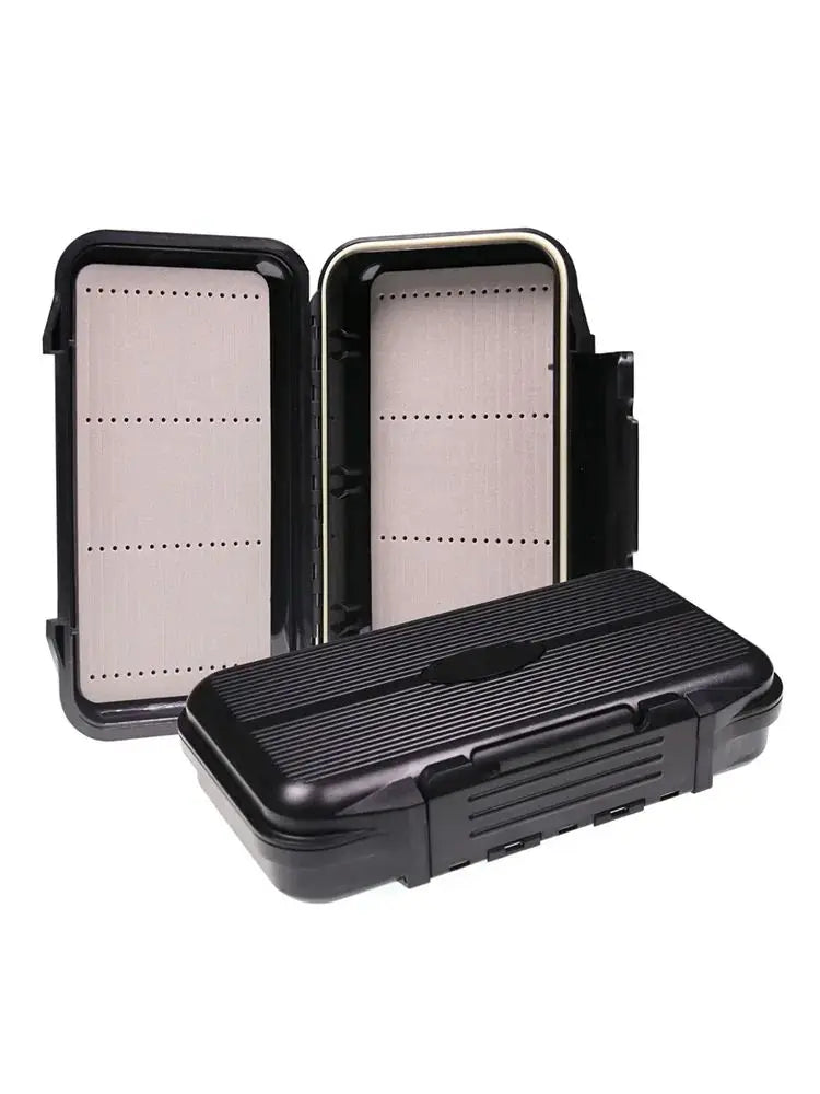 Wifreo 1PC Waterproof Stream Flies Combo Set Box Trout Fishing Fly Cases with Silicone Linear Dry WetNymph Storage Portable Case