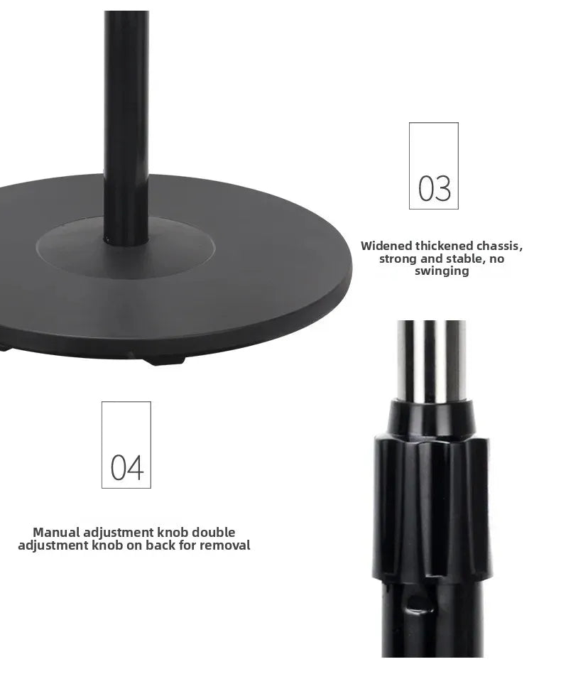Household Silent Remote Control Standing Fan-5-Blade Powerful Oscillating Fan with Energy-Saving Motor, Adjustable Height