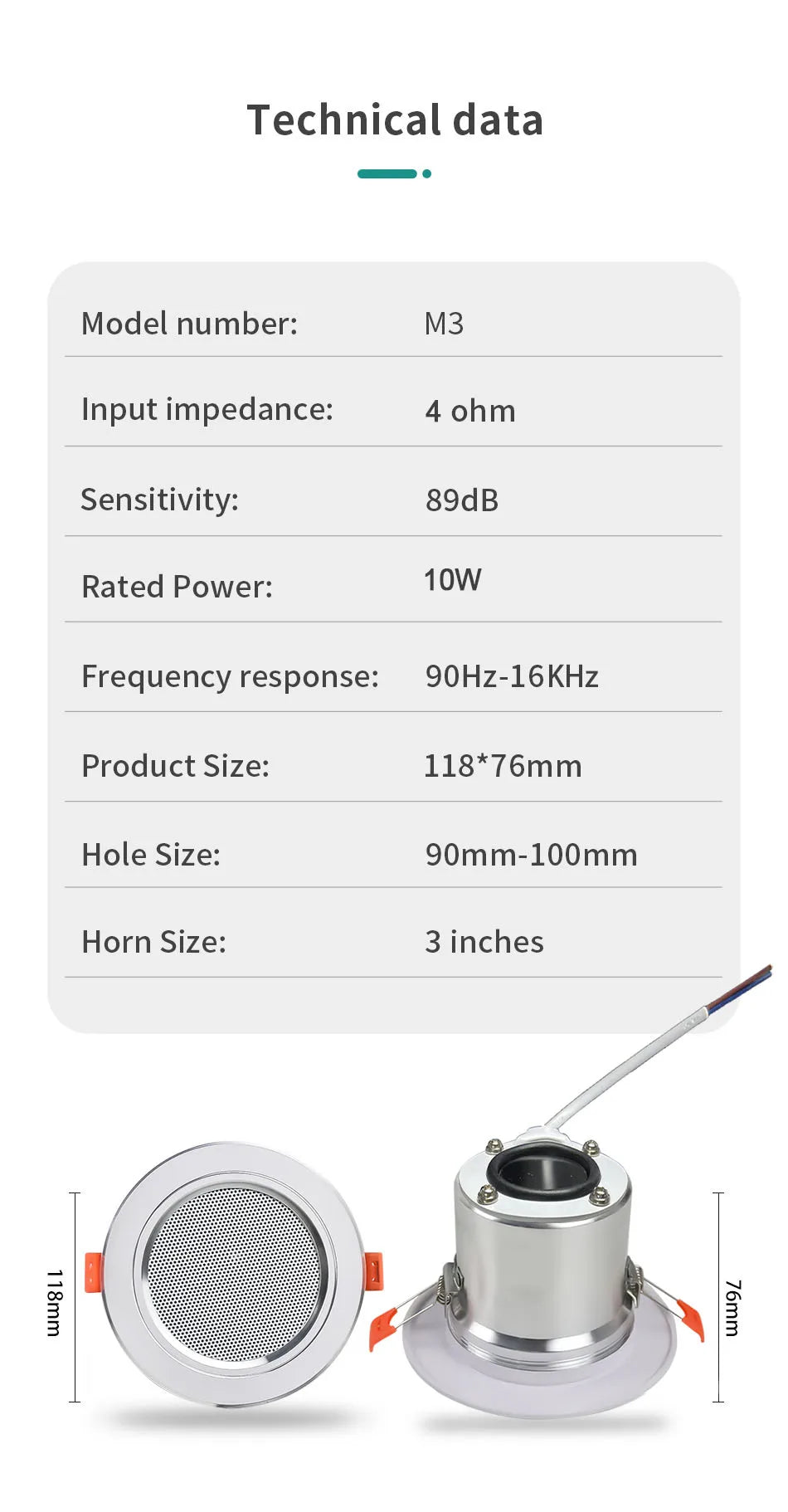 86 Background Music system Bluetooth-compatible HiFi Home Theater Stereo Sound Mini Wall Amplifier Panel M3 Ceiling Speaker sets