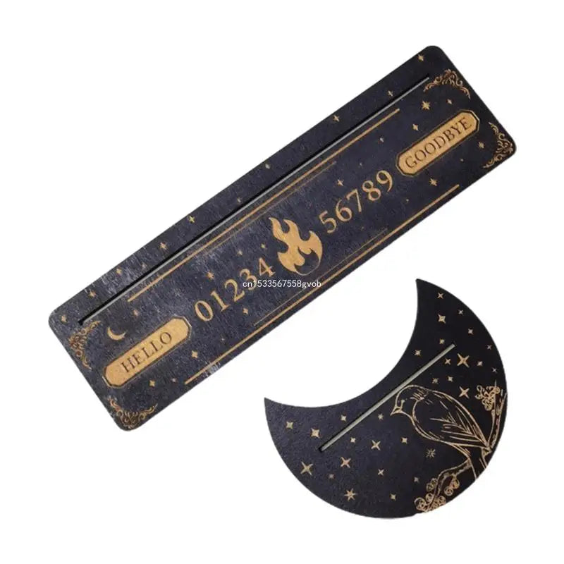 Wooden Stand for Tarot Moon Shape Rectangle Card Set Altar Stand Wood Display Witch Divination Tools Game Accessories Wholesale